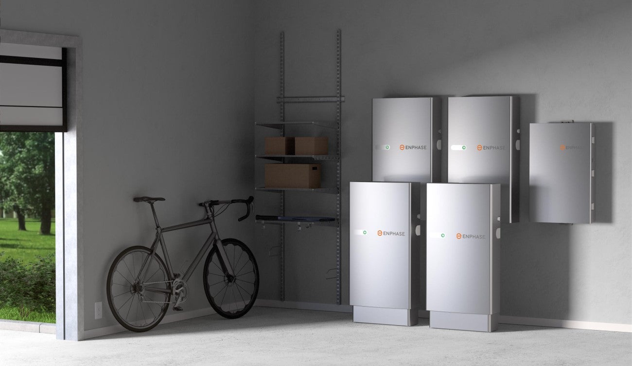 Enphase IQ Battery installed in garage